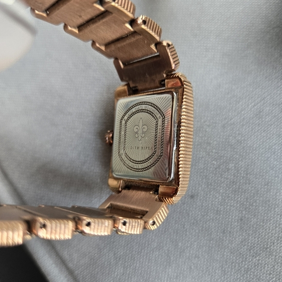 Judith Ripka Stainless Steel Gold Plate Diamonique Watch - Picture 6 of 6